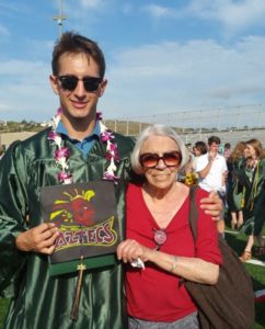 Our mom earlier this summer at my nephew Jack's high school graduation.